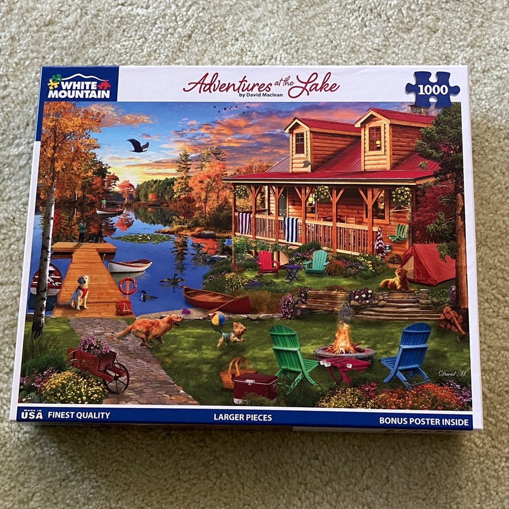 White Mountain Puzzle Adventures at the lake